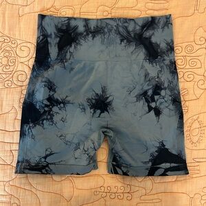 Gray Tie-Dye Shorts